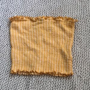 Forever 21 Smocked Gingham Tube Top